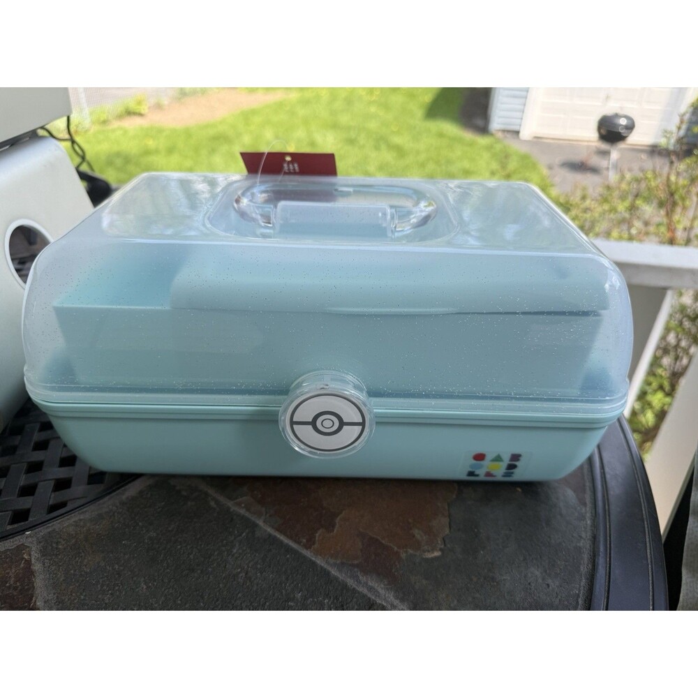 Caboodles Case Clear / Light Blue PokƩmon x Target Exclusive Limited Edition